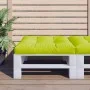 Cojín para sofá de palets de tela verde claro 80x80x12 cm de , Cojines para sillas y sofás - Ref: Foro24-360502, Precio: 39,3...