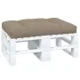 Cojín de asiento de jardín de tela gris taupe 120x80x12 cm de , Cojines para sillas y sofás - Ref: Foro24-360521, Precio: 61,...
