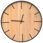 Iron and brown engineered wood wall clock Ø39 cm by , Wall clocks - Ref: Foro24-4008398, Price: 39,34 €, Discount: %