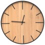 Reloj de pared de hierro y madera de ingeniería marrón Ø39 cm de , Relojes de pared - Ref: Foro24-4008398, Precio: 36,69 €, D...