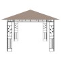 Cenador con mosquitera gris taupe 4x3x2,73 m 180 g/m² de vidaXL, Carpas y cenadores - Ref: Foro24-312252, Precio: 317,81 €, D...