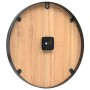 Reloj de pared de hierro y madera de ingeniería marrón Ø39 cm de , Relojes de pared - Ref: Foro24-4008398, Precio: 36,69 €, D...