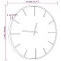 Iron and brown engineered wood wall clock Ø39 cm by , Wall clocks - Ref: Foro24-4008398, Price: 39,34 €, Discount: %