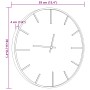Reloj de pared de hierro y madera de ingeniería marrón Ø39 cm de , Relojes de pared - Ref: Foro24-4008398, Precio: 36,69 €, D...
