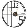 Reloj de pared de hierro negro Ø50 cm de , Relojes de pared - Ref: Foro24-4008401, Precio: 49,56 €, Descuento: %