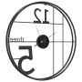 Reloj de pared de hierro negro Ø50 cm de , Relojes de pared - Ref: Foro24-4008401, Precio: 49,56 €, Descuento: %