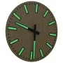 Wall clock with luminous yellow scales and hands Ø30 cm by , Wall clocks - Ref: Foro24-4008403, Price: 14,39 €, Discount: %