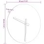 Wanduhr mit leuchtenden gelben Skalen und Zeigern Ø30 cm. von , Wanduhren - Ref: Foro24-4008403, Preis: 14,39 €, Rabatt: %