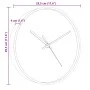 Reloj de pared poliestireno y cristal dorado y blanco Ø29,5 cm de , Relojes de pared - Ref: Foro24-4008408, Precio: 17,84 €, ...