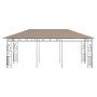Cenador con mosquitera gris taupe 6x3x2,73 m 180 g/m² de vidaXL, Carpas y cenadores - Ref: Foro24-312253, Precio: 295,40 €, D...