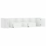 Mueble de esquina madera de ingeniería blanco 200x40x45 cm de , Armarios y almacenamiento - Ref: Foro24-3307828, Precio: 129,...
