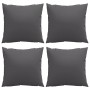 Cojines de sofá 4 unidades tela gris antracita 50x50 cm de , Cojines para sillas y sofás - Ref: Foro24-360381, Precio: 42,64 ...
