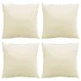 Cojines de sofá 4 unidades tela crema 60x60 cm de , Cojines para sillas y sofás - Ref: Foro24-360405, Precio: 49,25 €, Descue...