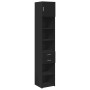Armario estrecho madera de ingeniería negro 40x42,5x225 cm de , Aparadores - Ref: Foro24-3281274, Precio: 179,62 €, Descuento: %