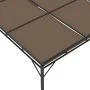 Cenador de jardín con cortina lateral gris taupe 4x3x2,25 m de vidaXL, Carpas y cenadores - Ref: Foro24-312264, Precio: 229,8...