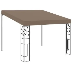 Cenador con montaje en la pared gris taupe 3x3x2,5 m de vidaXL, Carpas y cenadores - Ref: Foro24-312265, Precio: 224,04 €, De...