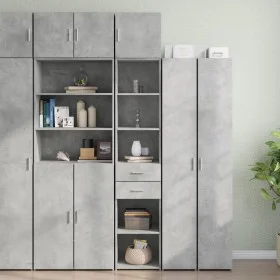 Armario estrecho madera ingeniería gris hormigón 40x42,5x225 cm de , Aparadores - Ref: Foro24-3281276, Precio: 164,33 €, Desc...