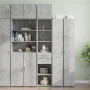 Narrow engineered wood wardrobe in gray concrete, 40x42.5x225 cm by , Sideboards - Ref: Foro24-3281276, Price: 164,33 €, Disc...