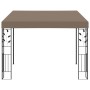 Cenador con montaje en la pared gris taupe 3x3x2,5 m de vidaXL, Carpas y cenadores - Ref: Foro24-312265, Precio: 232,27 €, De...
