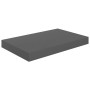 Estante flotante de pared gris con brillo MDF 40x23x3,8 cm en Estanterías | Comprar online en Foru.es