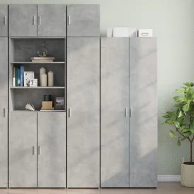 Narrow engineered wood wardrobe in gray concrete, 40x42.5x225 cm by , Sideboards - Ref: Foro24-3281283, Price: 141,03 €, Disc...