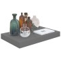 Estante flotante de pared gris con brillo MDF 40x23x3,8 cm en Estanterías | Comprar online en Foru.es