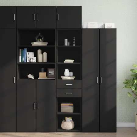 Armario estrecho madera de ingeniería negro 45x42,5x225 cm de , Aparadores - Ref: Foro24-3281295, Precio: 164,85 €, Descuento: %