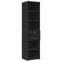 Armario estrecho madera de ingeniería negro 45x42,5x225 cm de , Aparadores - Ref: Foro24-3281295, Precio: 164,85 €, Descuento: %