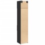 Armario estrecho madera de ingeniería negro 45x42,5x225 cm de , Aparadores - Ref: Foro24-3281295, Precio: 167,63 €, Descuento: %