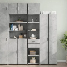 Schmaler Schrank aus grauem Beton-Ingenieurholz, 45x42,5x225 cm. von , Sideboards - Ref: Foro24-3281297, Preis: 149,85 €, Rab...