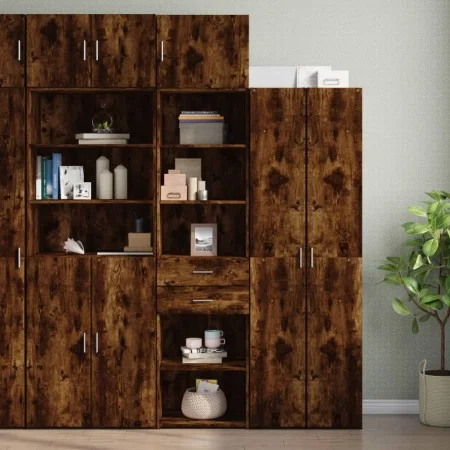 Armario estrecho madera ingeniería roble ahumado 50x42,5x225 cm de , Aparadores - Ref: Foro24-3281312, Precio: 181,39 €, Desc...