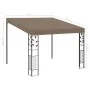 Cenador con montaje en la pared gris taupe 3x3x2,5 m de vidaXL, Carpas y cenadores - Ref: Foro24-312265, Precio: 224,04 €, De...