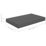 Estantes flotantes de pared 2 uds MDF gris brillo 40x23x3,8 cm en Estanterías | Comprar online en Foru.es