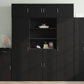 Armario de madera de ingeniería negro 80x42,5x225 cm de , Aparadores - Ref: Foro24-3281344, Precio: 276,91 €, Descuento: %