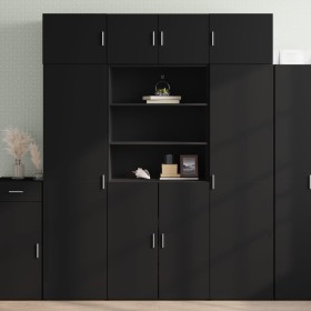 Armario de madera de ingeniería negro 80x42,5x225 cm de , Aparadores - Ref: Foro24-3281344, Precio: 267,24 €, Descuento: %