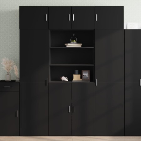Armario de madera de ingeniería negro 80x42,5x225 cm de , Aparadores - Ref: Foro24-3281344, Precio: 267,24 €, Descuento: %