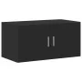 Armario de madera de ingeniería negro 80x42,5x225 cm de , Aparadores - Ref: Foro24-3281344, Precio: 276,91 €, Descuento: %