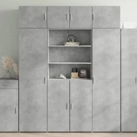 Armario de madera de ingeniería gris hormigón 80x42,5x225 cm de , Aparadores - Ref: Foro24-3281346, Precio: 245,47 €, Descuen...