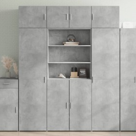 Armario de madera de ingeniería gris hormigón 80x42,5x225 cm de , Aparadores - Ref: Foro24-3281346, Precio: 250,19 €, Descuen...