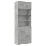 Armario de madera de ingeniería gris hormigón 80x42,5x225 cm de , Aparadores - Ref: Foro24-3281346, Precio: 250,19 €, Descuen...