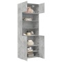 Armario de madera de ingeniería gris hormigón 80x42,5x225 cm de , Aparadores - Ref: Foro24-3281346, Precio: 250,19 €, Descuen...