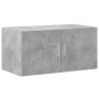 Armario de madera de ingeniería gris hormigón 80x42,5x225 cm de , Aparadores - Ref: Foro24-3281346, Precio: 250,19 €, Descuen...