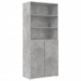 Armario de madera de ingeniería gris hormigón 80x42,5x225 cm de , Aparadores - Ref: Foro24-3281346, Precio: 250,19 €, Descuen...