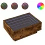Mesa de centro y LED madera ingeniería roble ahumado 70x50x30cm de , Mesas de centro - Ref: Foro24-847515, Precio: 117,72 €, ...