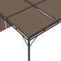 Cenador de jardín con cortina lateral gris taupe 3x3x2,25 m de vidaXL, Carpas y cenadores - Ref: Foro24-312263, Precio: 222,1...