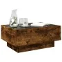 Mesa de centro y LED madera ingeniería roble ahumado 70x50x30cm de , Mesas de centro - Ref: Foro24-847515, Precio: 117,72 €, ...