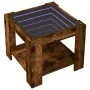 Mesa de centro y LED madera ingeniería roble ahumado 53x53x45cm de , Mesas de centro - Ref: Foro24-847543, Precio: 82,79 €, D...
