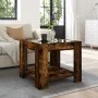 Mesa de centro y LED madera ingeniería roble ahumado 53x53x45cm de , Mesas de centro - Ref: Foro24-847543, Precio: 82,79 €, D...