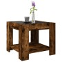 Mesa de centro y LED madera ingeniería roble ahumado 53x53x45cm de , Mesas de centro - Ref: Foro24-847543, Precio: 83,96 €, D...