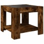 Mesa de centro y LED madera ingeniería roble ahumado 53x53x45cm de , Mesas de centro - Ref: Foro24-847543, Precio: 83,96 €, D...